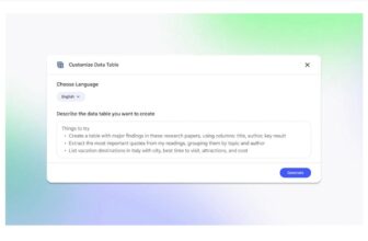 Google’s NotebookLM introduces Knowledge Tables characteristic