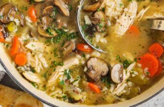 Rooster and Mushroom Soup